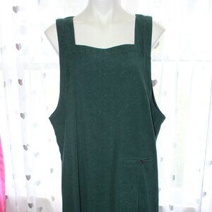 #509 CJ Banks Green Sweetheart Neck Dress Size 18W